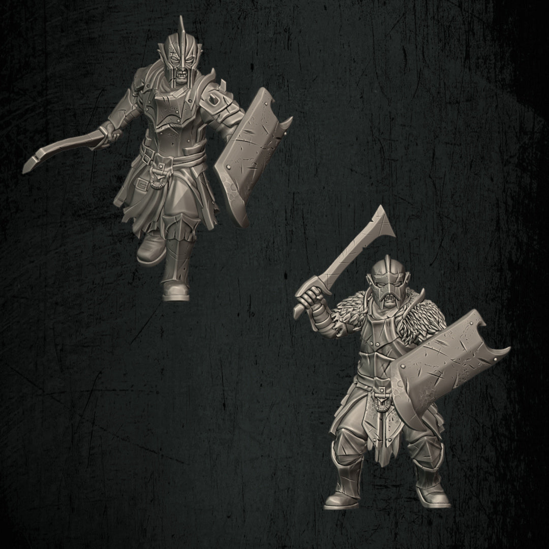 Orc Warrior Modular Kit | Quartermaster3D 25mm Fantasy Wargaming Miniatures Role Playing Miniatures