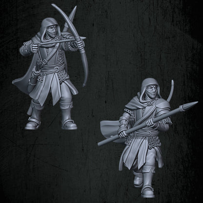 Kingdoms of Men Rangers | Quartermaster3D 25mm Fantasy Wargaming Miniatures Role Playing Miniatures
