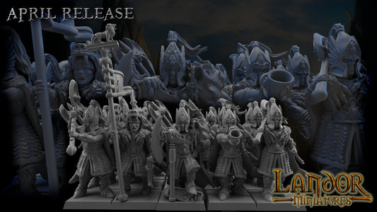 Elven Royal Guard | Landor Miniatures 28/32mm Fantasy Wargaming Miniatures