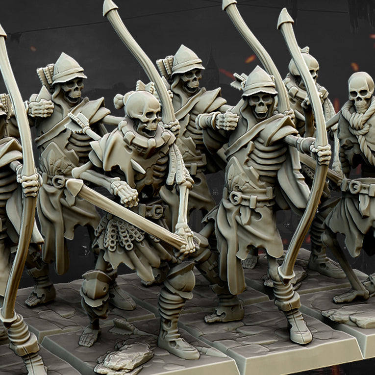 Transilvanya Skeleton Archers | Highlands Miniatures 28/32mm Fantasy Wargaming Miniatures