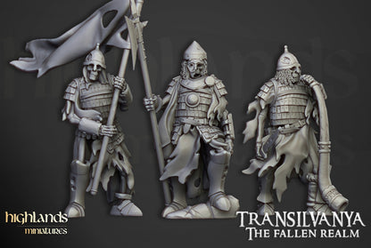 Transilvanya Boyar Guard Spears | Highlands Miniatures 28/32mm Fantasy Wargaming Miniatures Role Playing Miniatures