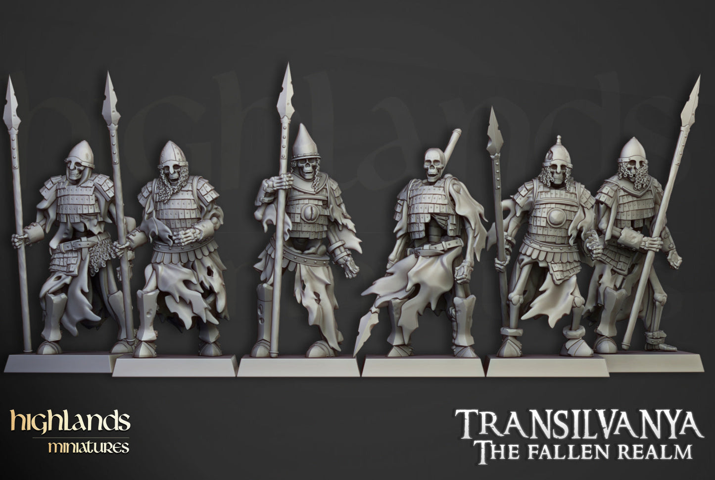 Transilvanya Boyar Guard Spears | Highlands Miniatures 28/32mm Fantasy Wargaming Miniatures Role Playing Miniatures