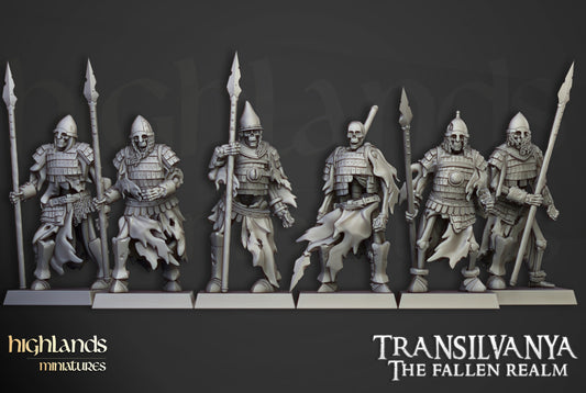 Transilvanya Boyar Guard Spears | Highlands Miniatures 28/32mm Fantasy Wargaming Miniatures Role Playing Miniatures