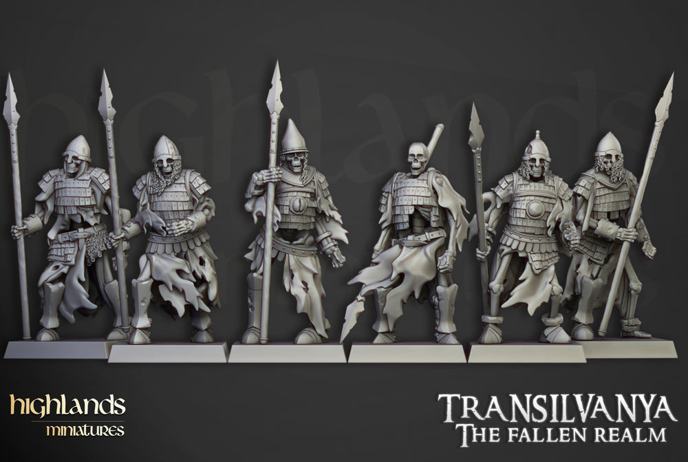 Transilvanya Boyar Guard Spears | Highlands Miniatures 28/32mm Fantasy Wargaming Miniatures