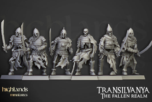 Transilvanya Boyar Guard Swords | Highlands Miniatures 28/32mm Fantasy Wargaming Miniatures Role Playing Miniatures