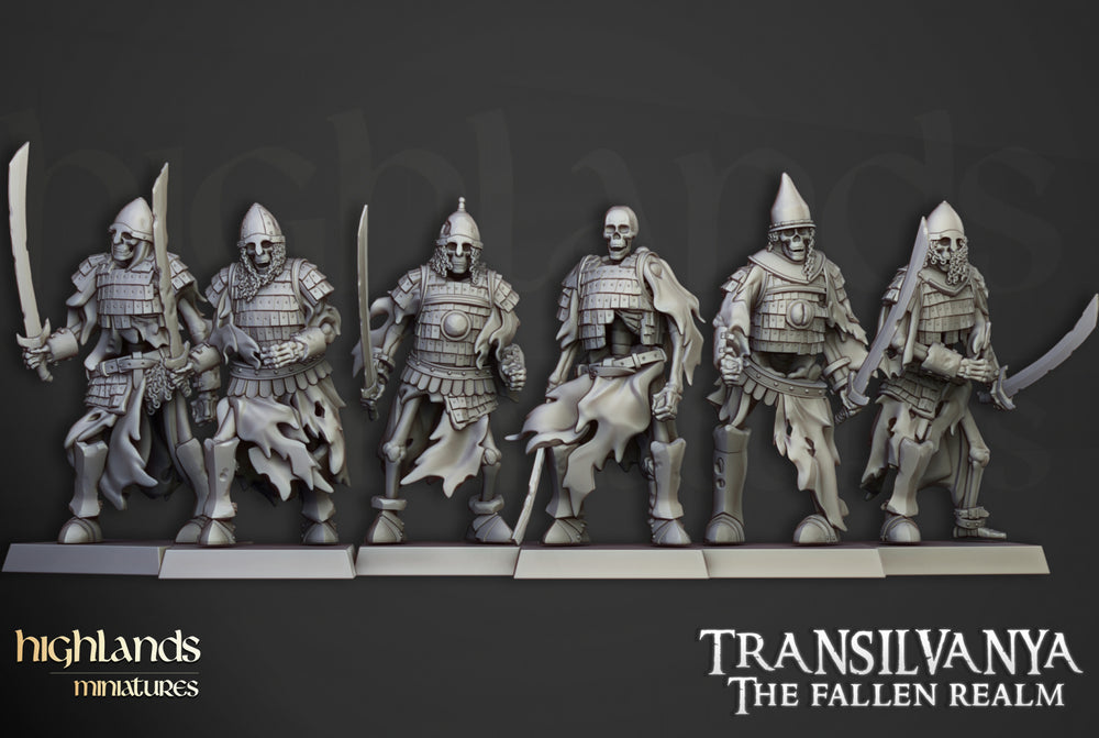 Transilvanya Boyar Guard Swords | Highlands Miniatures 28/32mm Fantasy Wargaming Miniatures