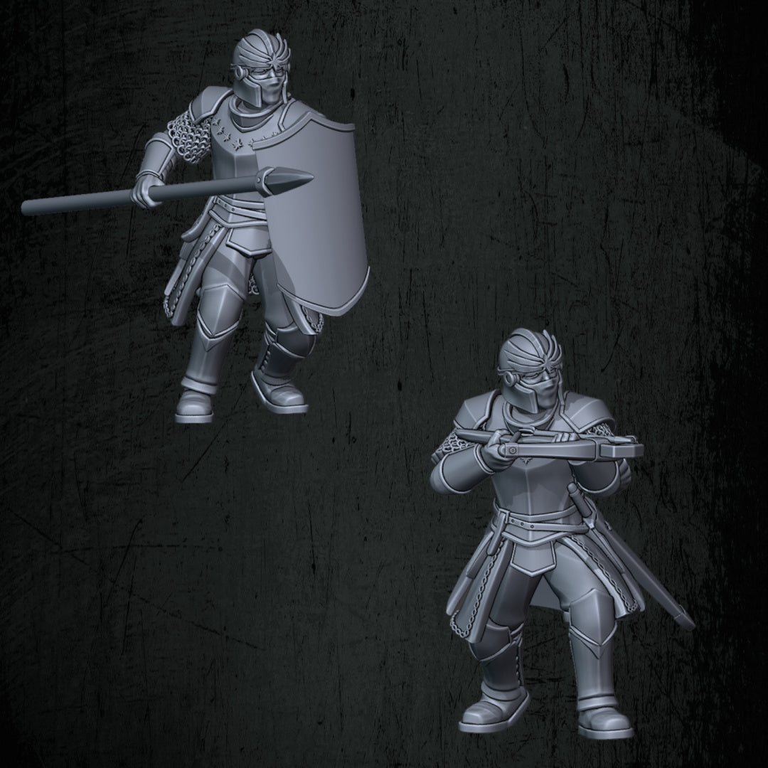 Kingdoms of Men Soldiers | Quartermaster3D 25mm Fantasy Wargaming Miniatures Role Playing Miniatures