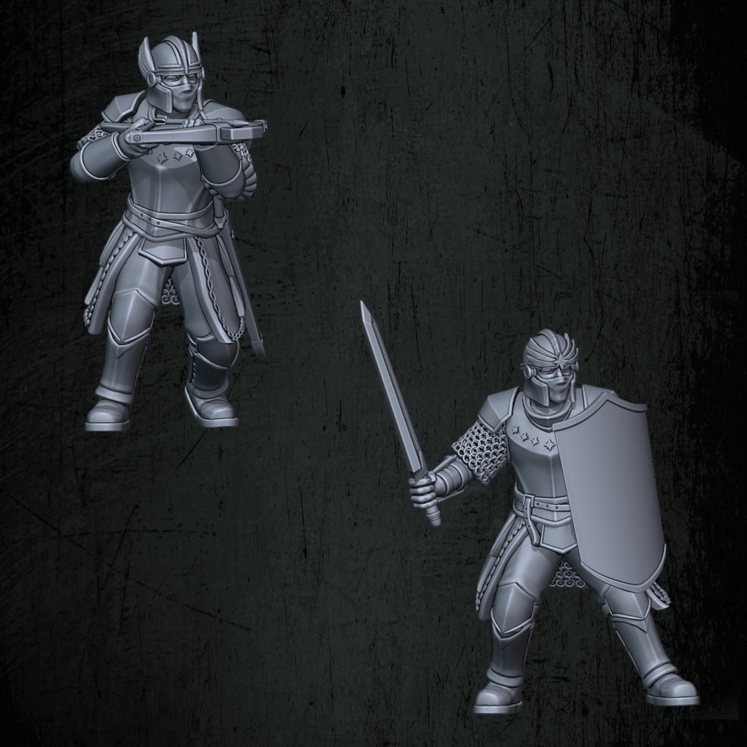 Kingdoms of Men Soldiers | Quartermaster3D 25mm Fantasy Wargaming Miniatures Role Playing Miniatures