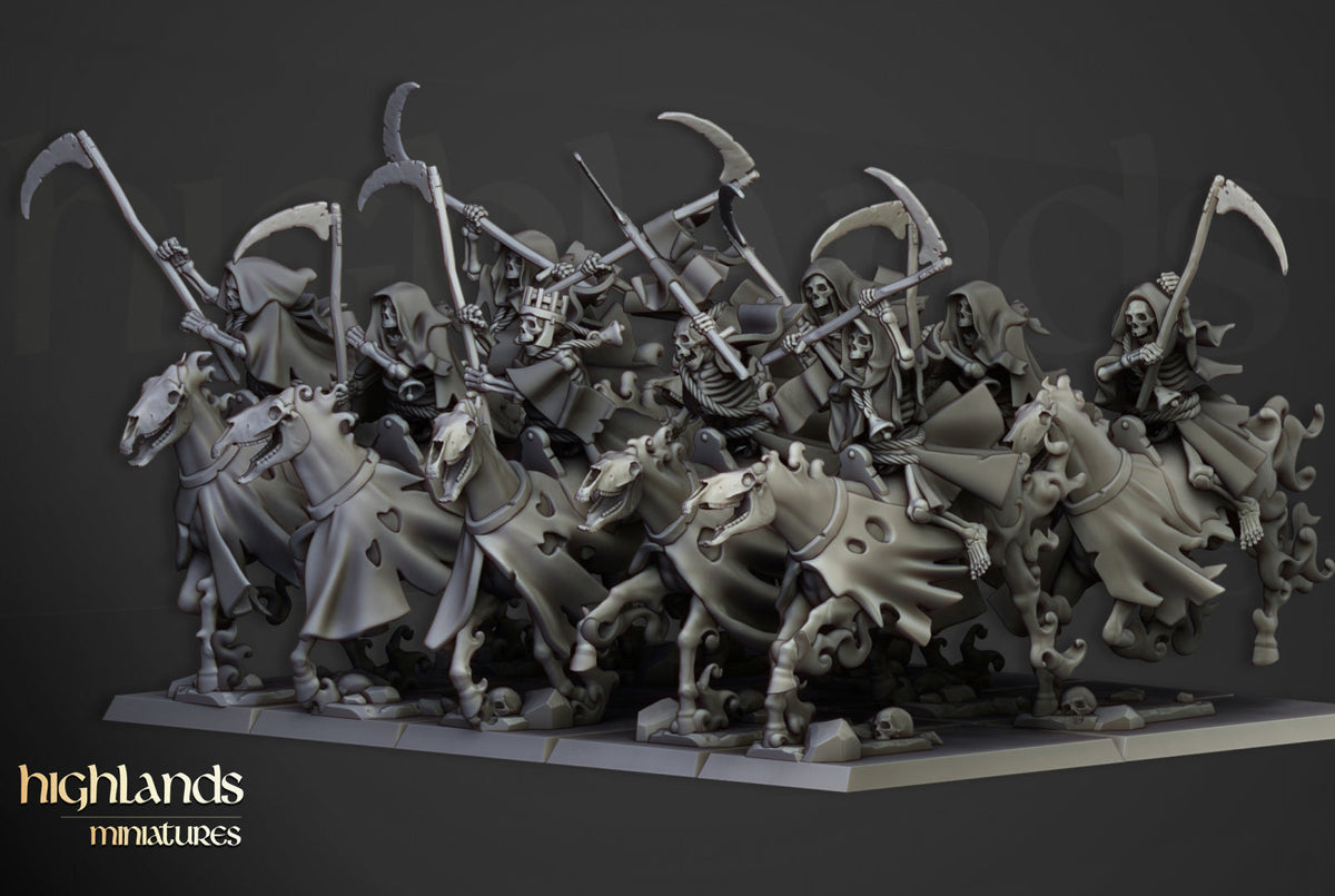 Transilvanya Spectral Cavalry | Highlands Miniatures 28/32mm Fantasy Wargaming Miniatures Role Playing Miniatures