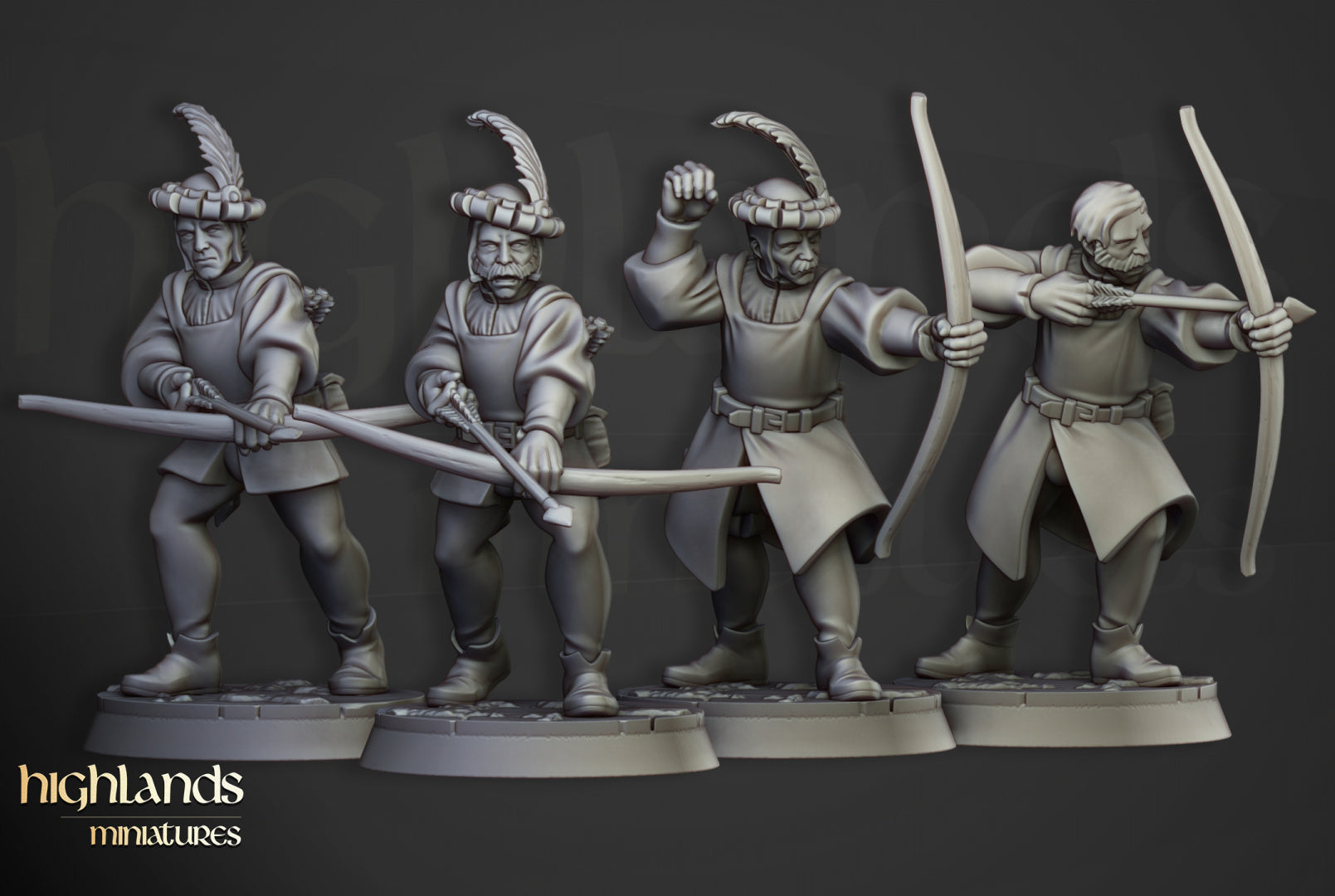 Sunland Archers | Highlands Miniatures 28/32mm Fantasy Wargaming Miniatures Role Playing Miniatures
