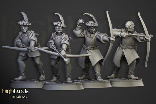 Sunland Archers | Highlands Miniatures 28/32mm Fantasy Wargaming Miniatures Role Playing Miniatures