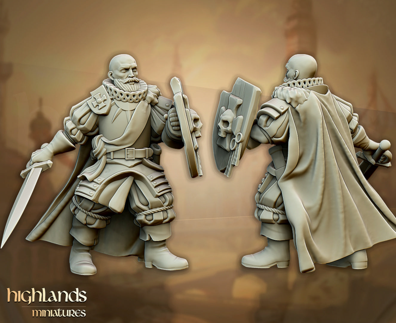 Sunland Imperial Hero | Highlands Miniatures 28/32mm Fantasy Wargaming Miniatures Role Playing Miniatures