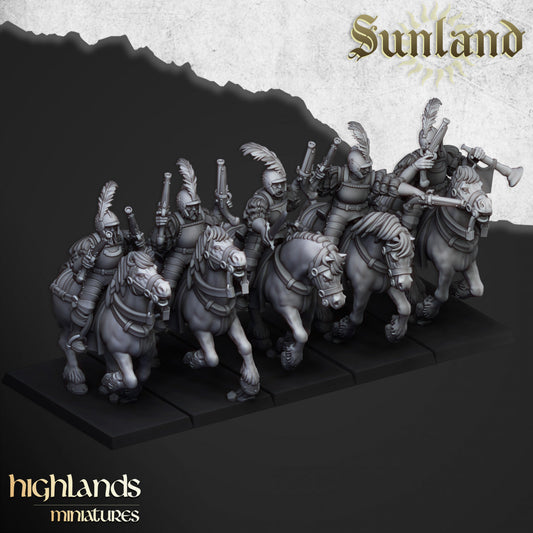 Sunland Pistoliers | Highlands Miniatures 28/32mm Fantasy Wargaming Miniatures Role Playing Miniatures