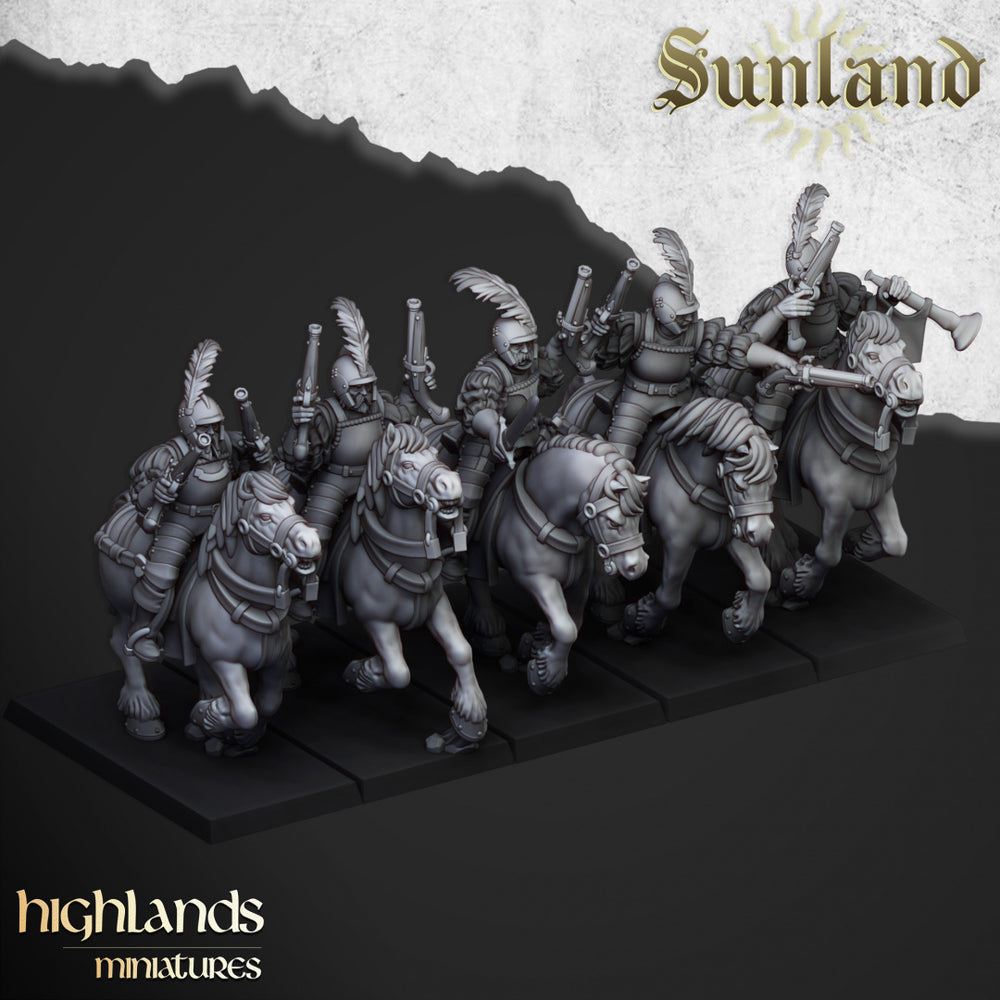 Sunland Pistoliers | Highlands Miniatures 28/32mm Fantasy Wargaming Miniatures