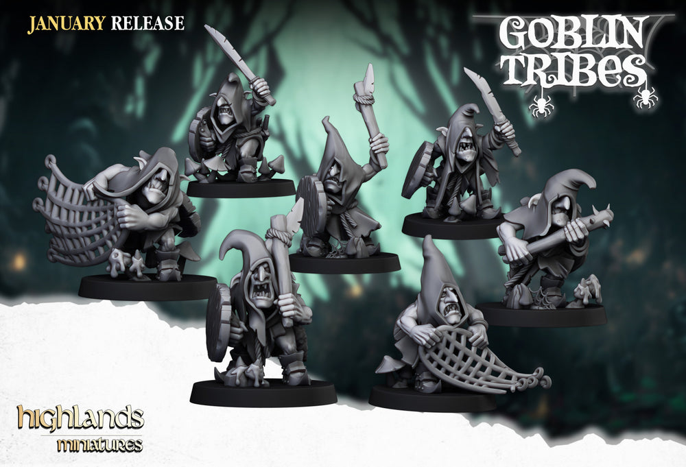 Swamp Goblins Hand Weapons | Highlands Miniatures 28/32mm Fantasy Wargaming Miniatures