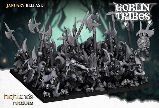 Swamp Goblins Pikemen | Highlands Miniatures 28/32mm Fantasy Wargaming Miniatures Role Playing Miniatures