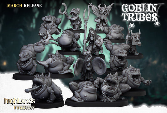Swamp Goblins Herd | Highlands Miniatures 28/32mm Fantasy Wargaming Miniatures Role Playing Miniatures