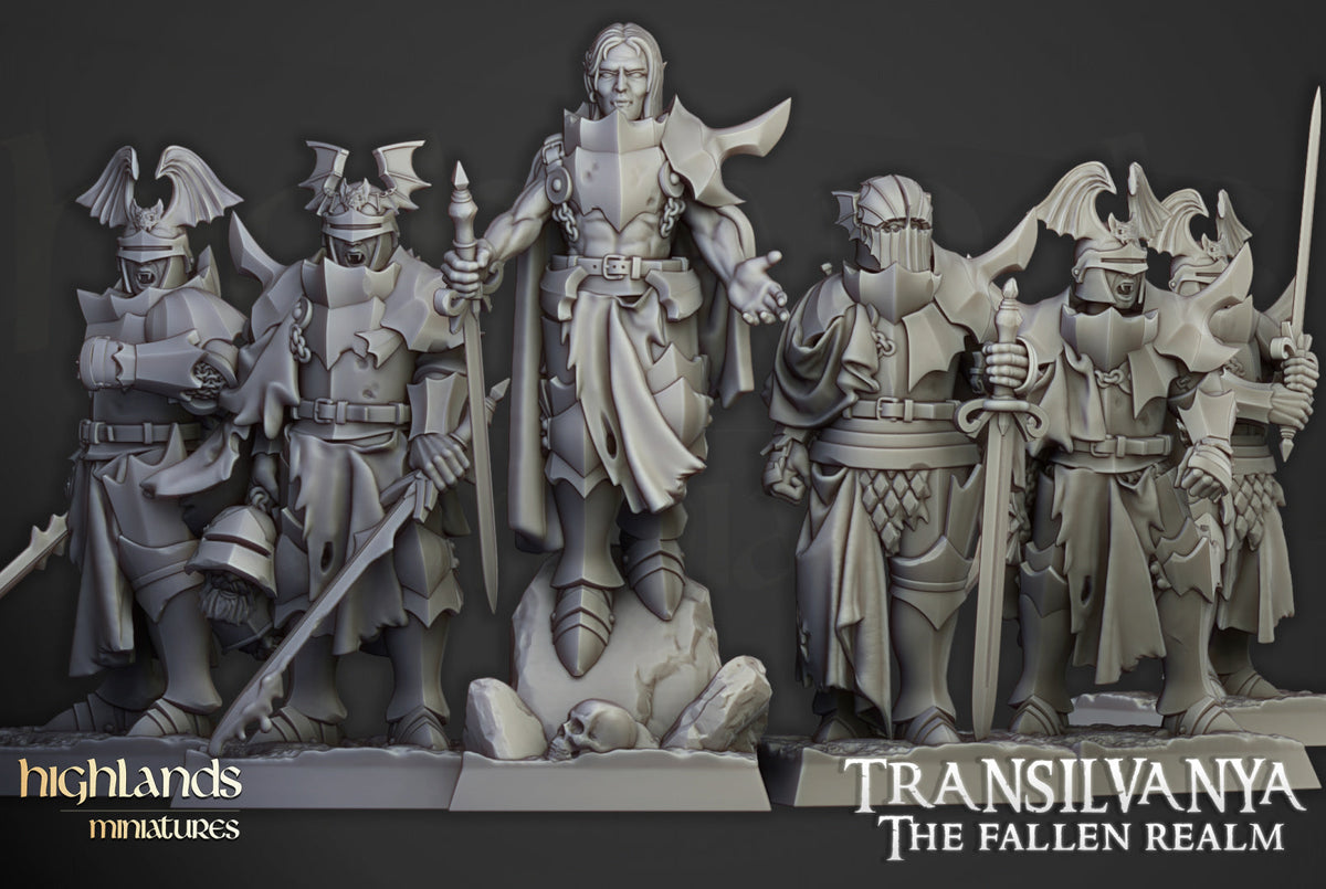 Transilvanya Vampire Neophytes | Highlands Miniatures 28/32mm Fantasy Wargaming Miniatures Role Playing Miniatures