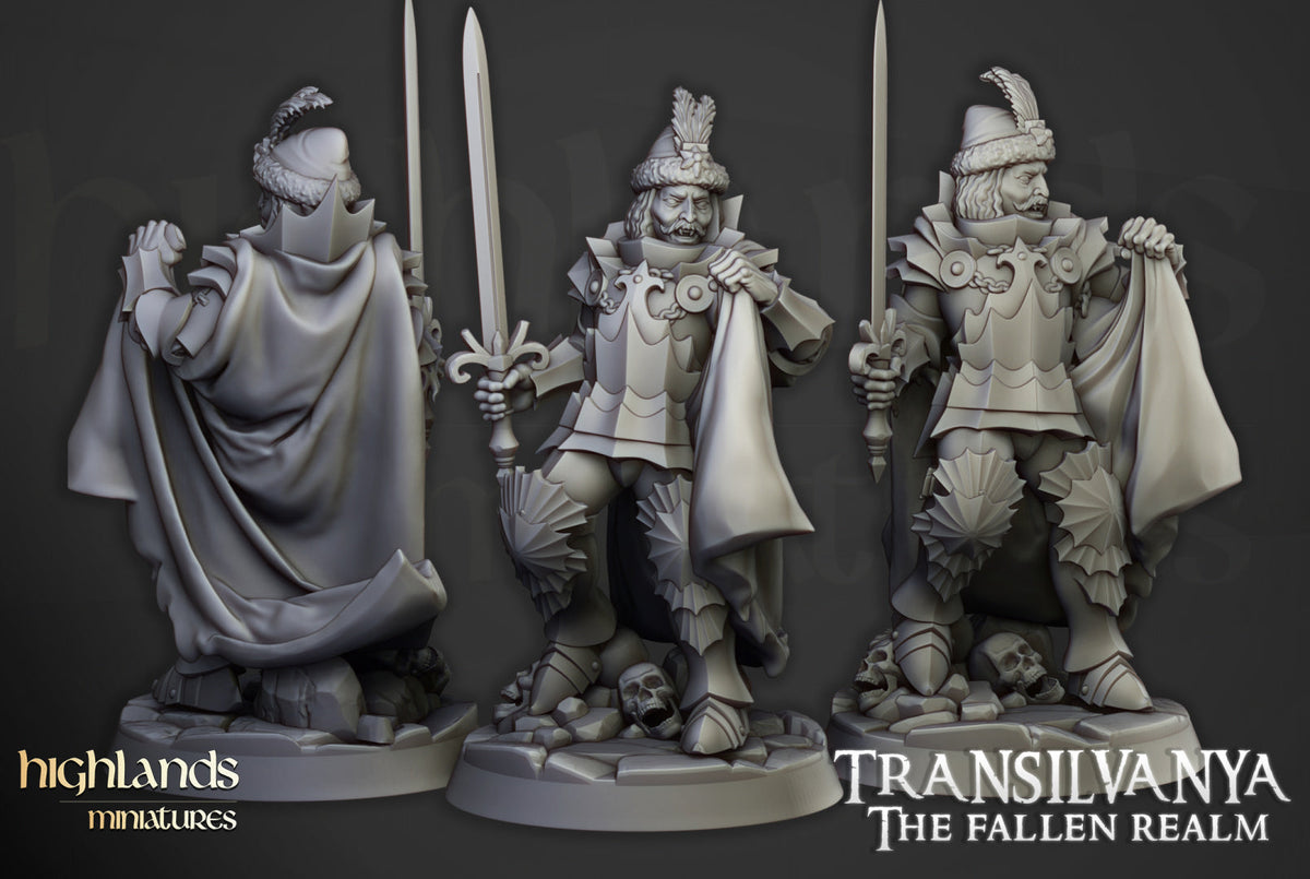 Transilvanya Vlad | Highlands Miniatures 28/32mm Fantasy Wargaming Miniatures Role Playing Miniatures