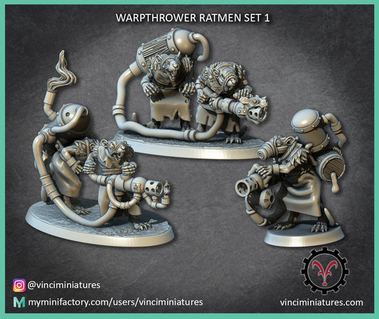 Verminkin Warp Sprayers 2 | Vinci Miniatures 28/32mm Fantasy Wargaming Miniatures Role Playing Miniatures