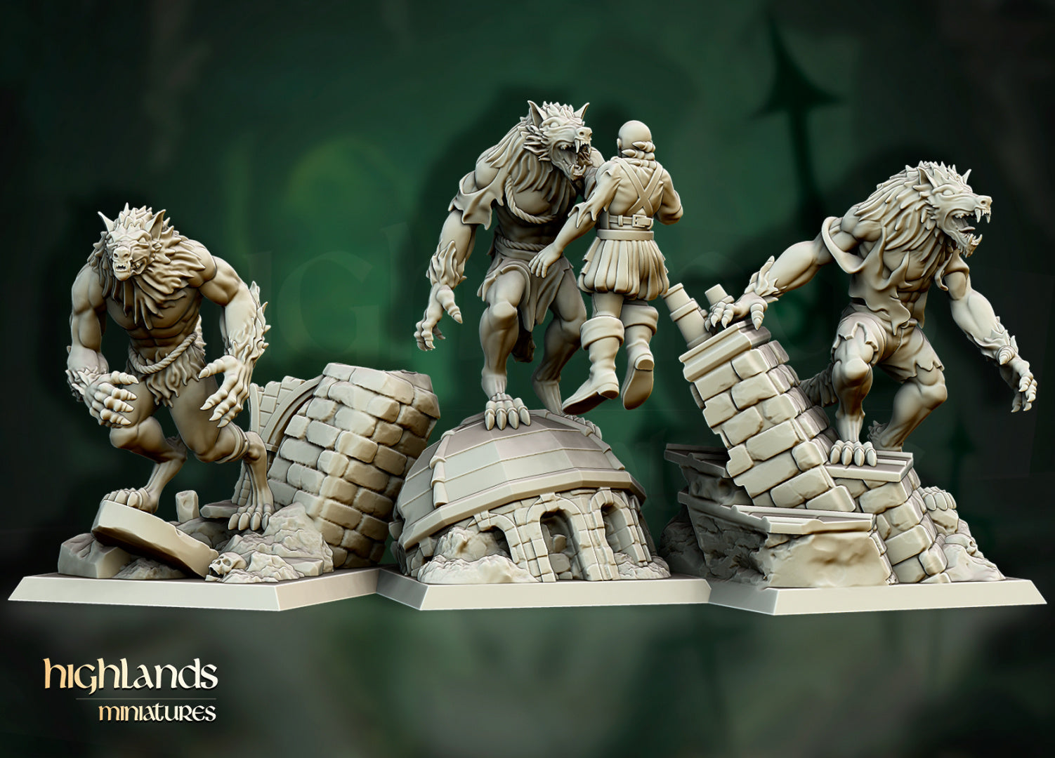 Transilvanya Werewolves | Highlands Miniatures 28/32mm Fantasy Wargaming Miniatures Role Playing Miniatures