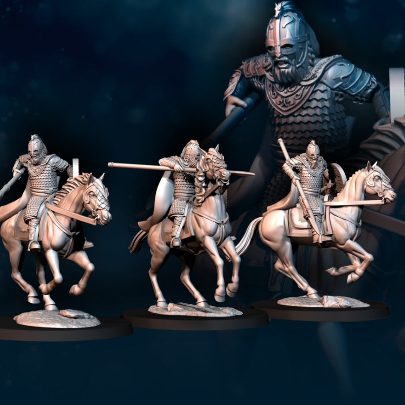 West Human Royal Guard Mounted | Davale Games 25mm Fantasy Wargaming Miniatures