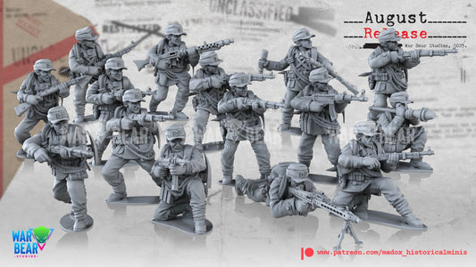 WW2 German Mountain Troops | Warbear Studios 28mm Historical Wargaming Miniatures Role Playing Miniatures