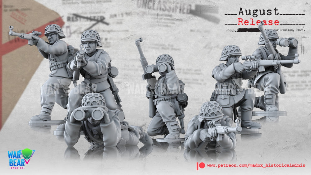 WW2 German Sniper Teams | Warbear Studios 28mm Historical Wargaming Miniatures