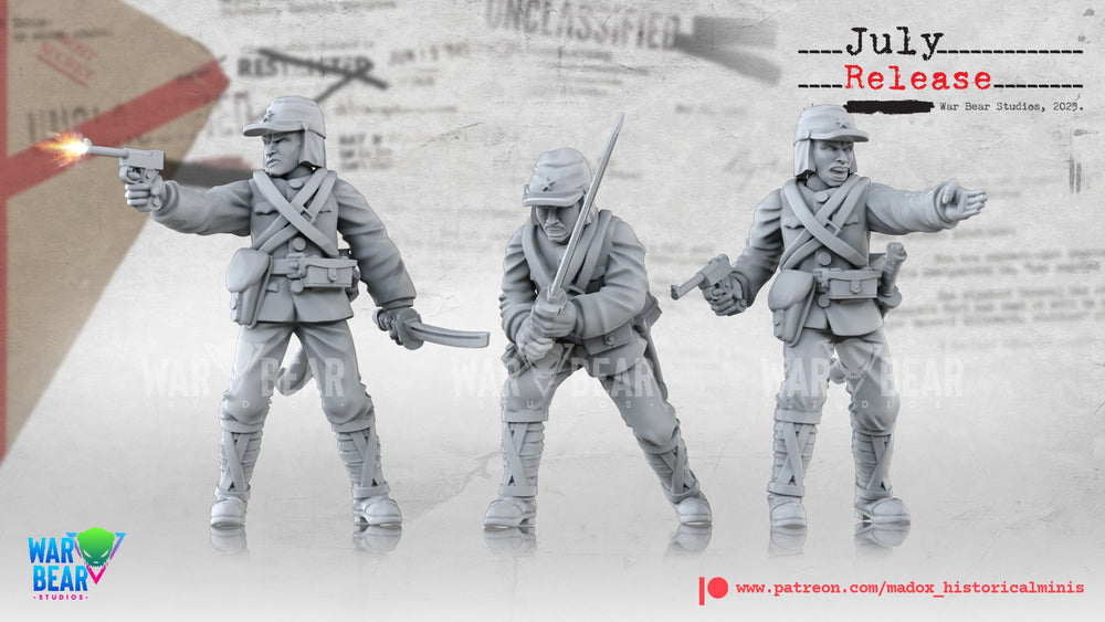WW2 Japanese NCOs | Warbear Studios 28mm Historical Wargaming Miniatures