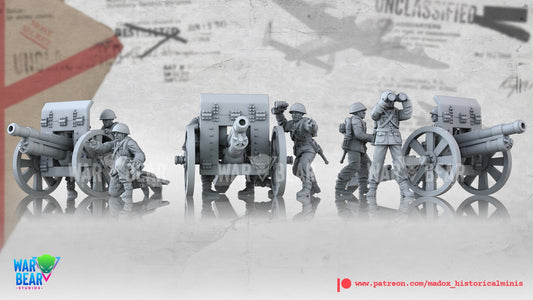 WW2 Polish Light Artillery | Warbear Studios 28mm Historical Wargaming Miniatures Role Playing Miniatures