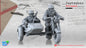 WW2 Polish Motorcycle with Sidecar | Warbear Studios 28mm Historical Wargaming Miniatures Role Playing Miniatures