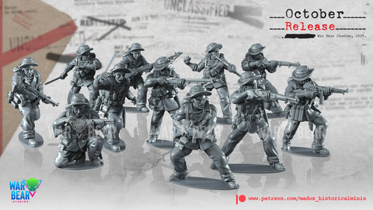 WW2 Pacific US Army Merill’s Marauders | Warbear Studios 28mm Historical Wargaming Miniatures Role Playing Miniatures