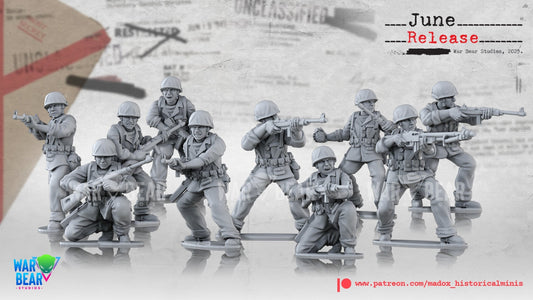 WW2 USMC Infantry | Warbear Studios 28mm Historical Wargaming Miniatures Role Playing Miniatures