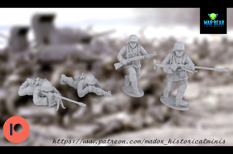 WW2 German AT Rifle Teams | Warbear Studios 28mm Historical Wargaming Miniatures