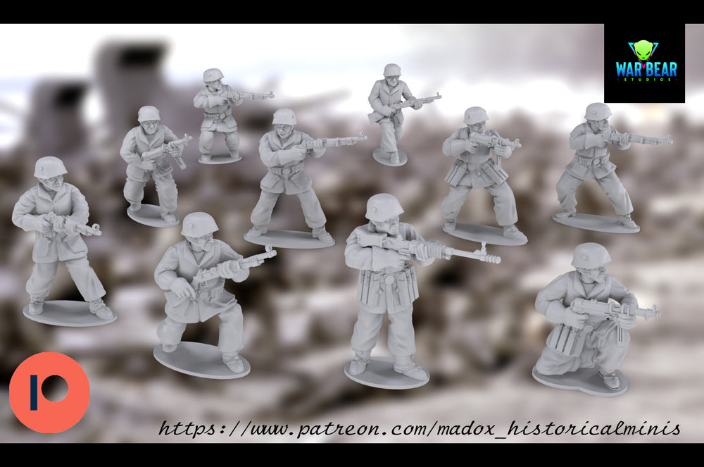 WW2 German Paratroopers | Warbear Studios 28mm Historical Wargaming Miniatures