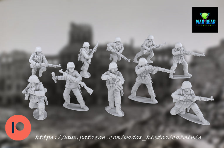 WW2 German Infantry | Warbear Studios 28mm Historical Wargaming Miniatures