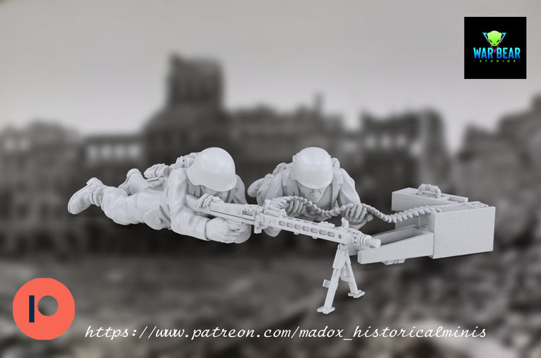 WW2 German MG Teams | Warbear Studios 28mm Historical Wargaming Miniatures