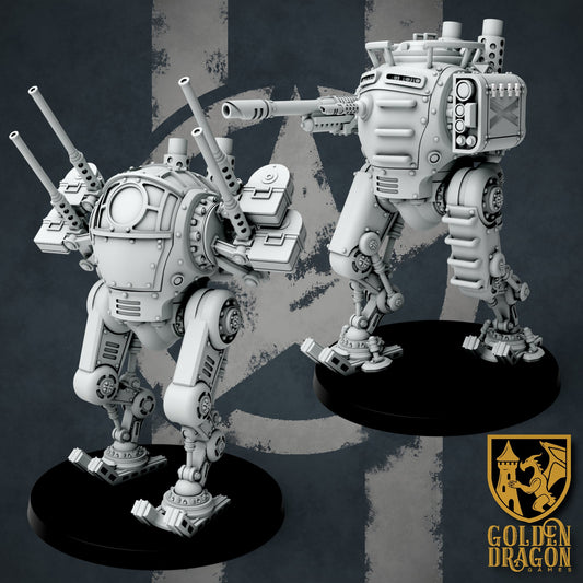 United States of America X32 Light Walkers | Golden Dragon Games Weird WW2 Role Playing Miniatures