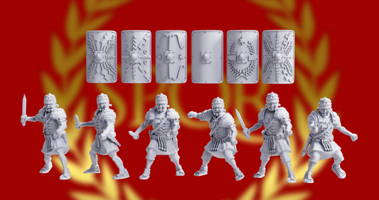 Imperial Roman Legionary Gladius Attacking | 3D Breed 28mm Ancients Wargaming Miniatures Role Playing Miniatures