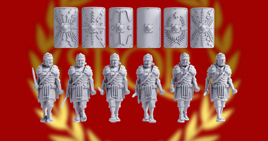 Imperial Roman Legionary Gladius Marching | 3D Breed 28mm Ancients Wargaming Miniatures Role Playing Miniatures
