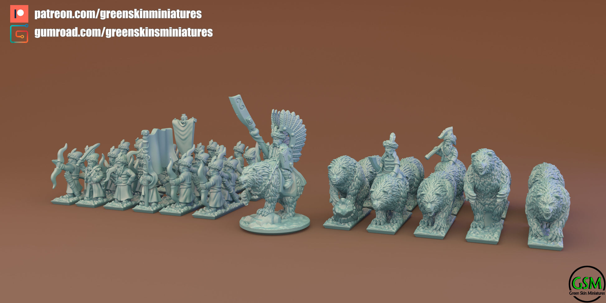 Kyivlev Army Bundle | Greenskin Miniatures 10mm Fantasy Wargaming Miniatures Role Playing Miniatures