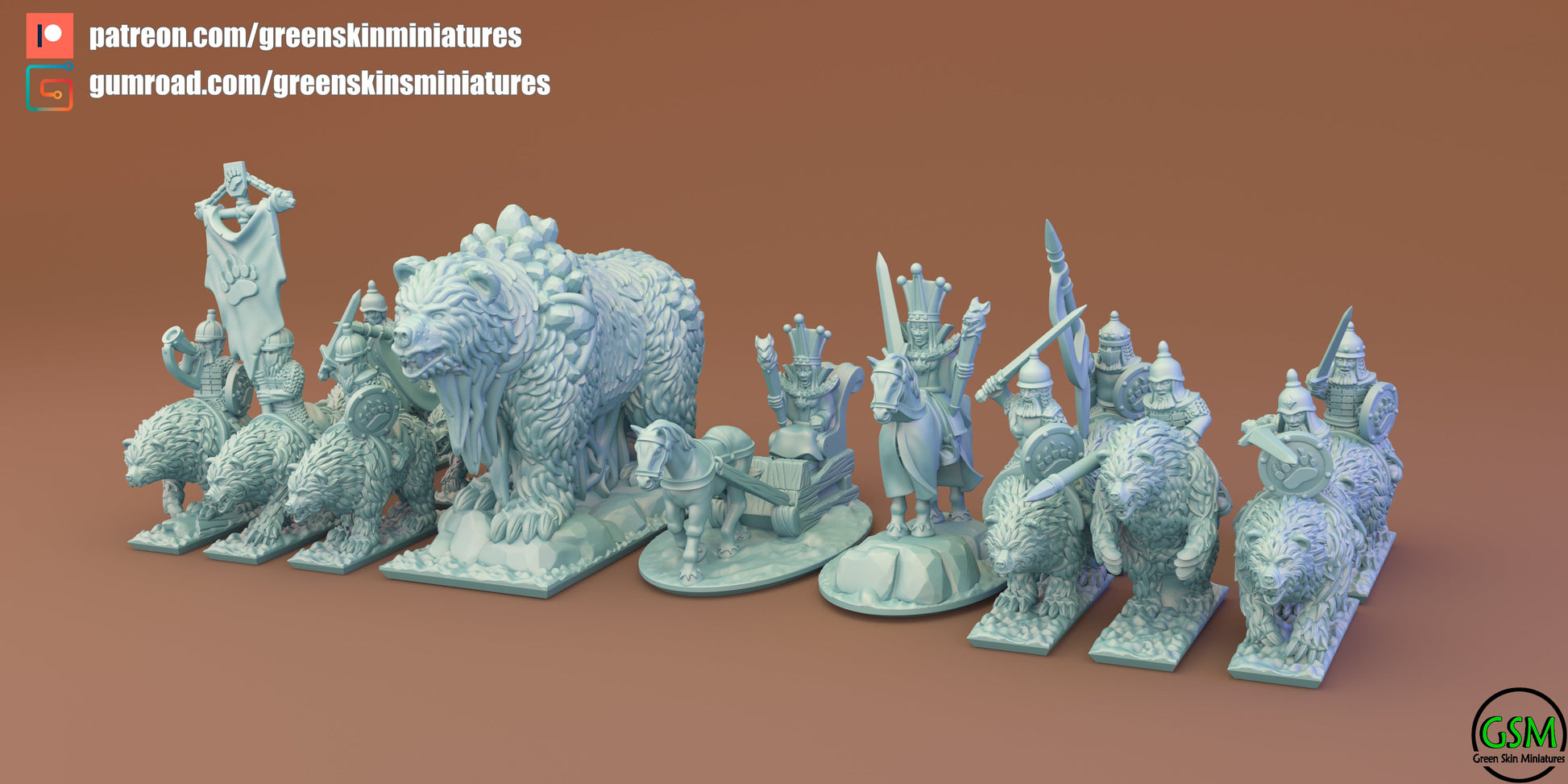Kyivlev Army Bundle | Greenskin Miniatures 10mm Fantasy Wargaming Miniatures Role Playing Miniatures