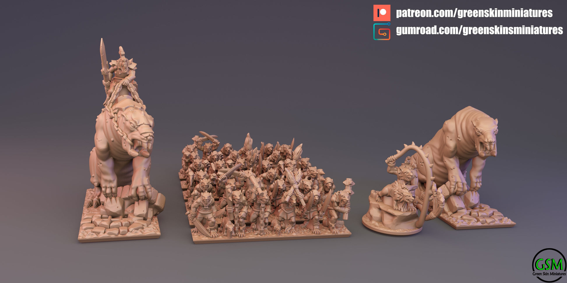 Verminkin Army Bundle | Greenskin Miniatures 10mm Fantasy Wargaming Miniatures Role Playing Miniatures