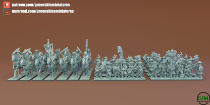 Kyivlev Army Bundle | Greenskin Miniatures 10mm Fantasy Wargaming Miniatures Role Playing Miniatures