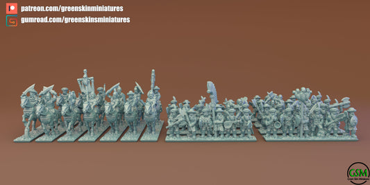 Kyivlev Army Bundle | Greenskin Miniatures 10mm Fantasy Wargaming Miniatures Role Playing Miniatures