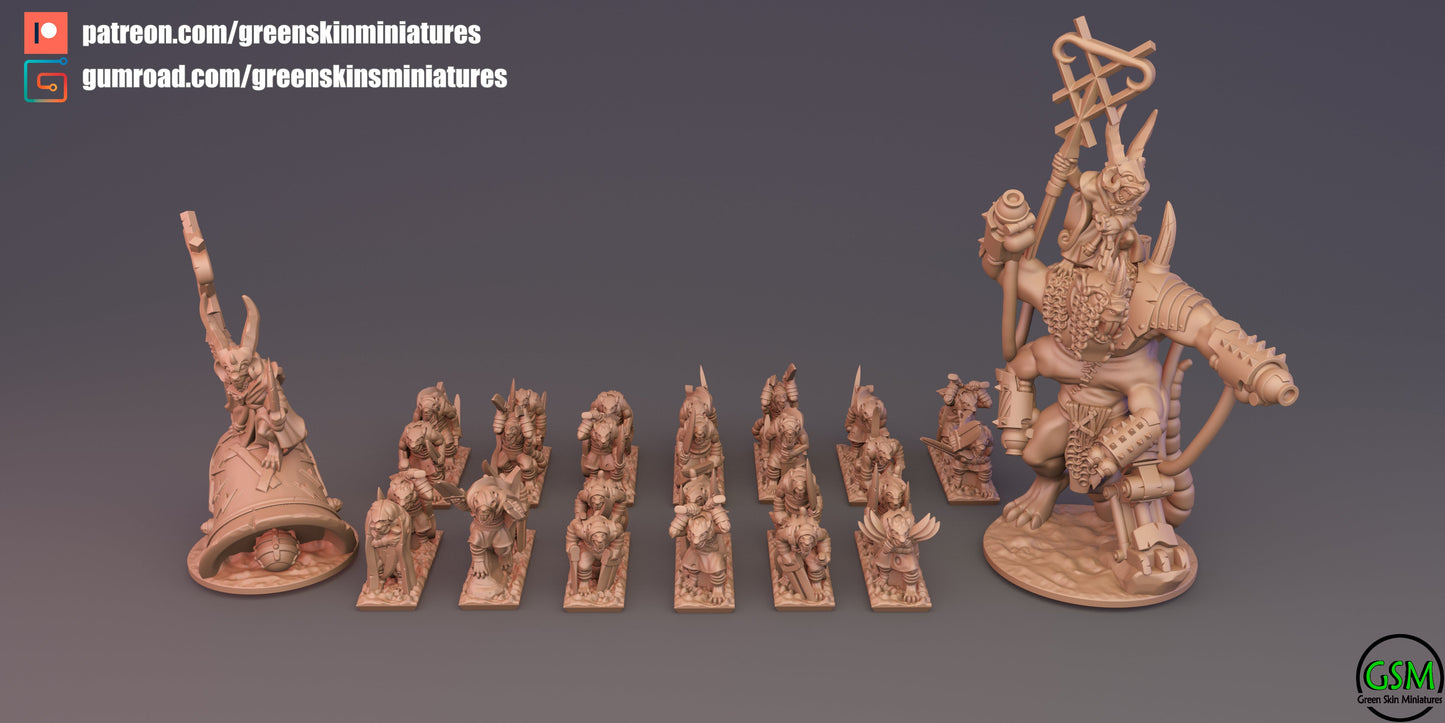 Verminkin Army Bundle | Greenskin Miniatures 10mm Fantasy Wargaming Miniatures Role Playing Miniatures