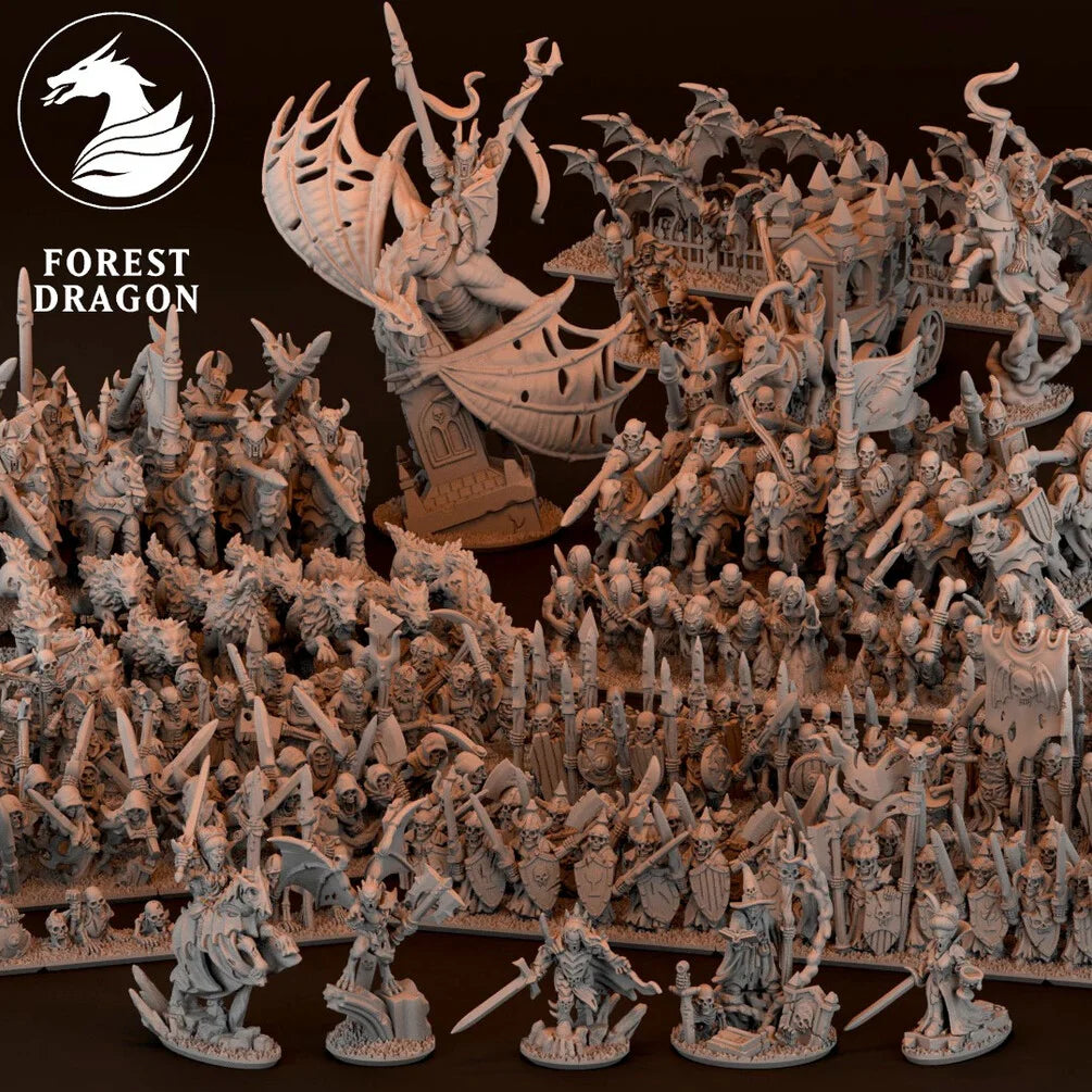 Vampires Army Bundle | Forest Dragon 10mm Fantasy Wargaming Miniatures Role Playing Miniatures