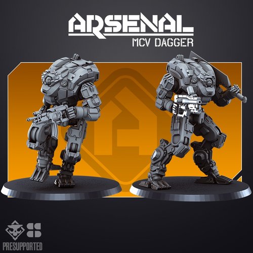 ARSENAL MCV: Dagger | Skullforge Studios 32mm Wargaming Miniatures Role Playing Miniatures