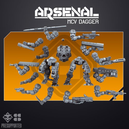 ARSENAL MCV: Dagger | Skullforge Studios 32mm Wargaming Miniatures Role Playing Miniatures