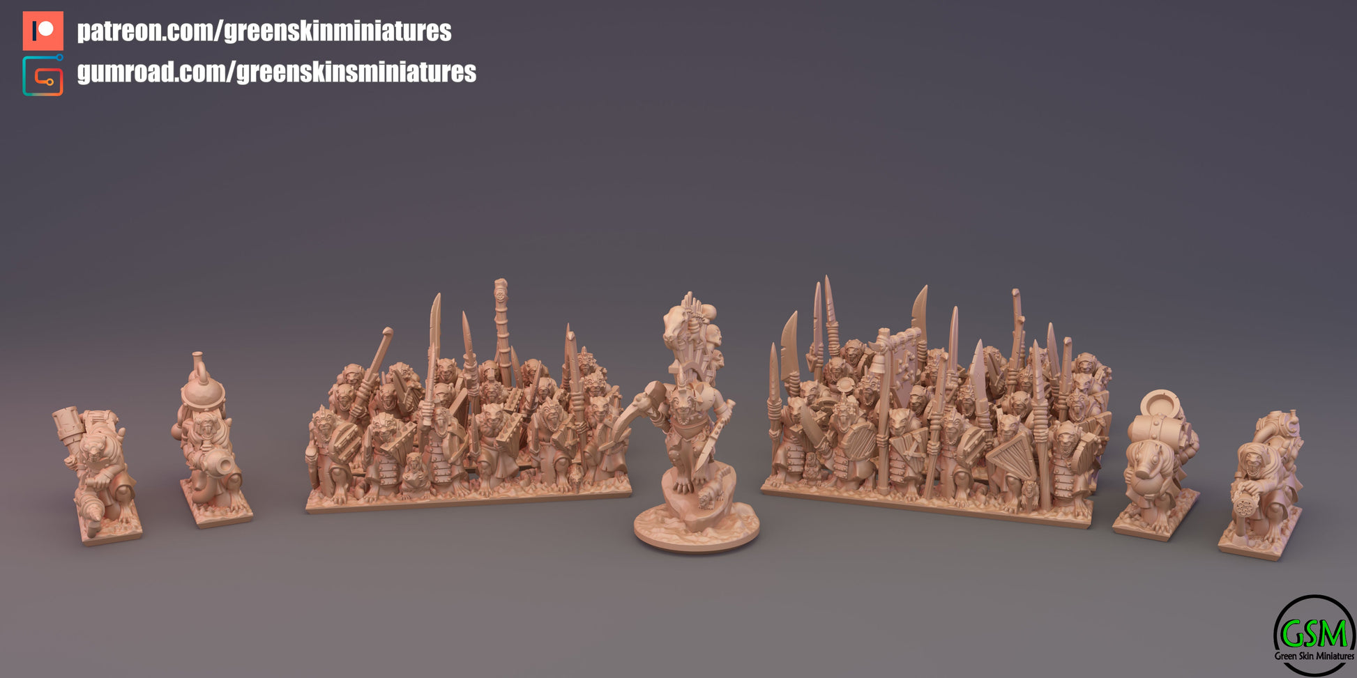 Verminkin Army Bundle | Greenskin Miniatures 10mm Fantasy Wargaming Miniatures Role Playing Miniatures
